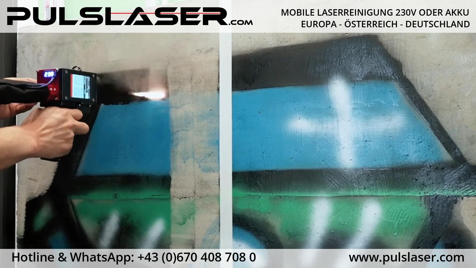 PULSLASER Graffiti Entfernen