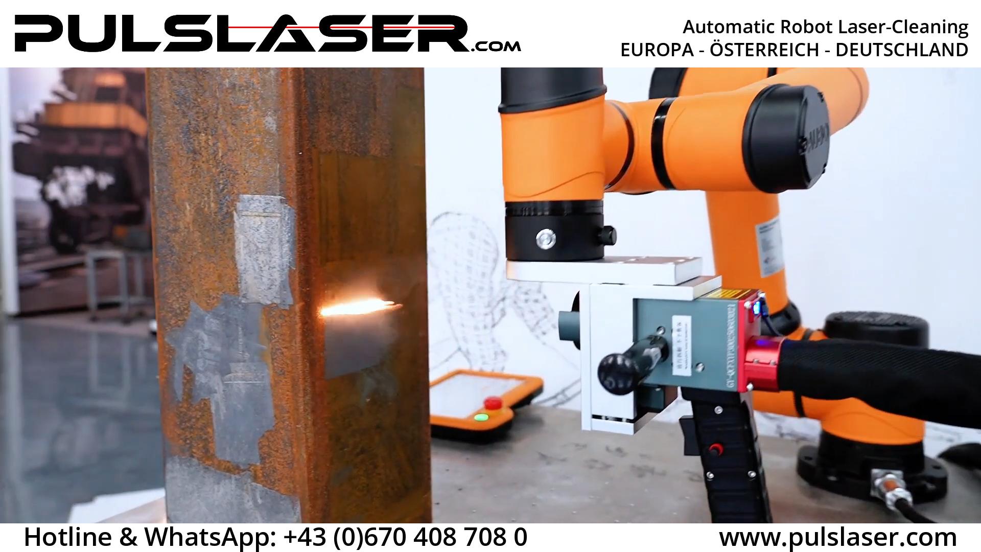PULSLASER Roboter Laserreinigung